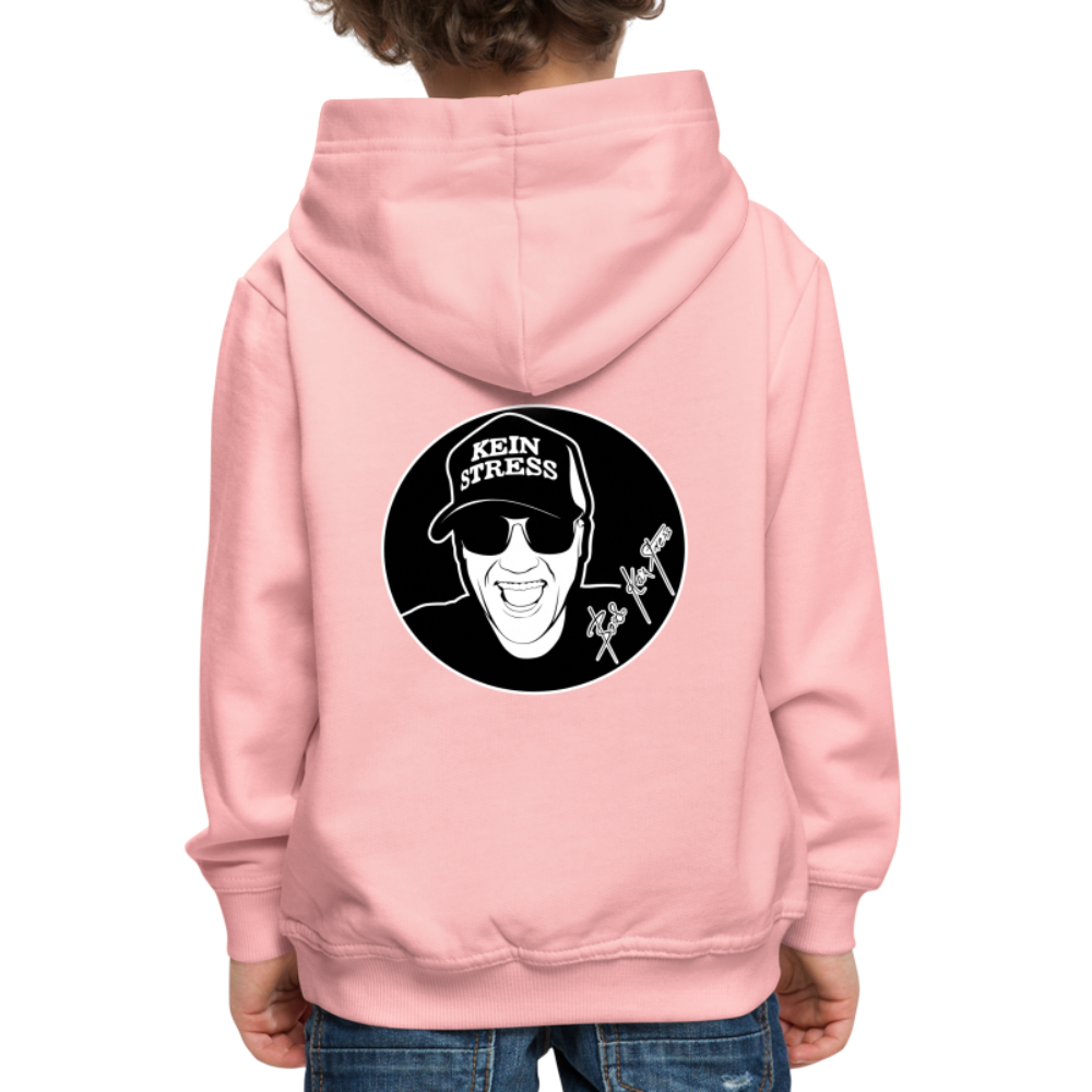 Boscho Kein Stress ® Kinder Premium Hoodie - Kristallrosa