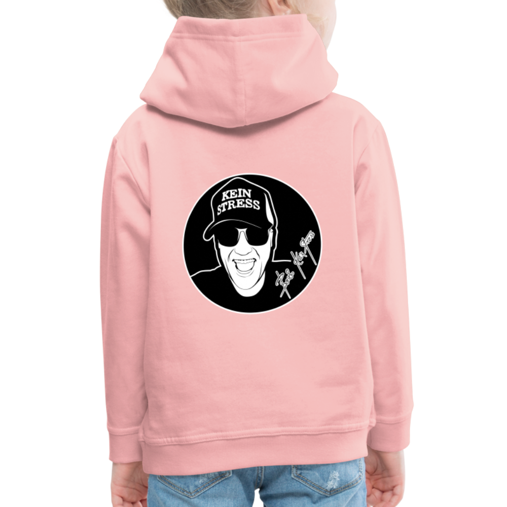 Boscho Kein Stress ® Kinder Premium Hoodie - Kristallrosa