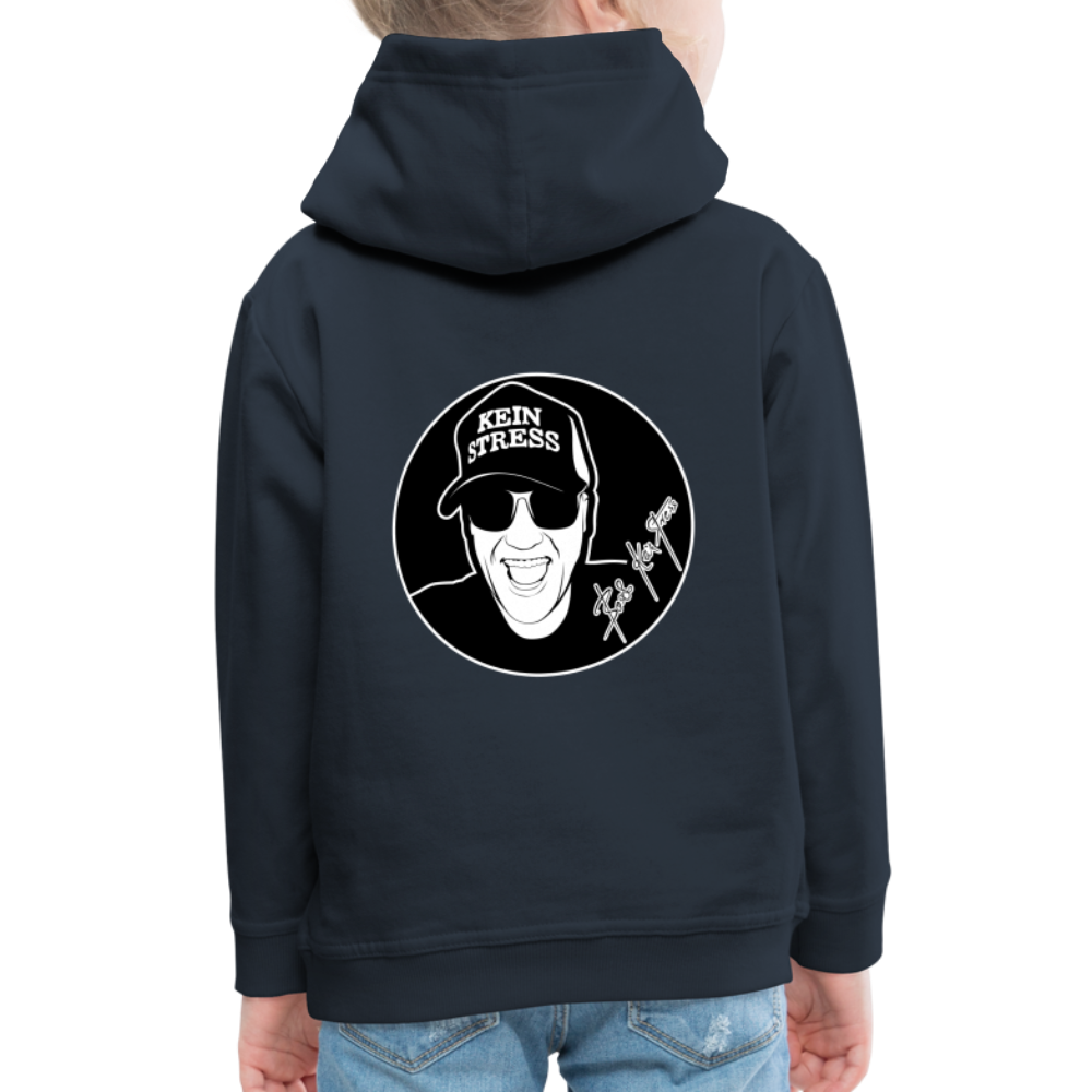 Boscho Kein Stress ® Kinder Premium Hoodie - Navy