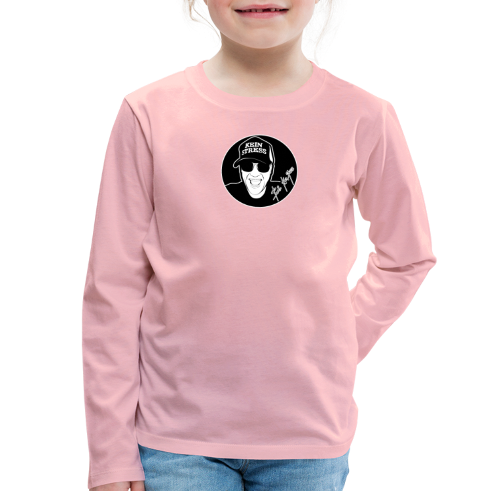 Boscho Kein Stress ® Kinder Premium Langarmshirt - Hellrosa