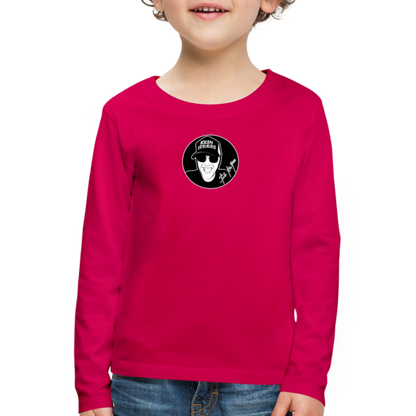 Boscho Kein Stress ® Kinder Premium Langarmshirt - dunkles Pink