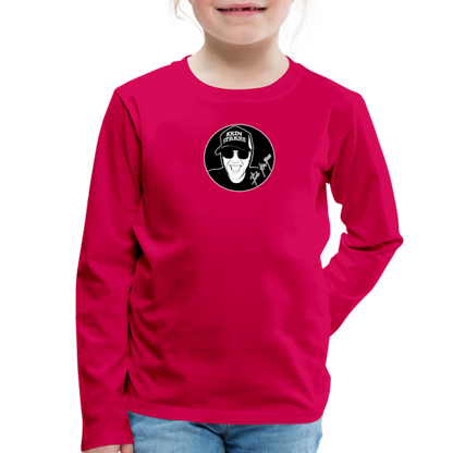 Boscho Kein Stress ® Kinder Premium Langarmshirt - dunkles Pink