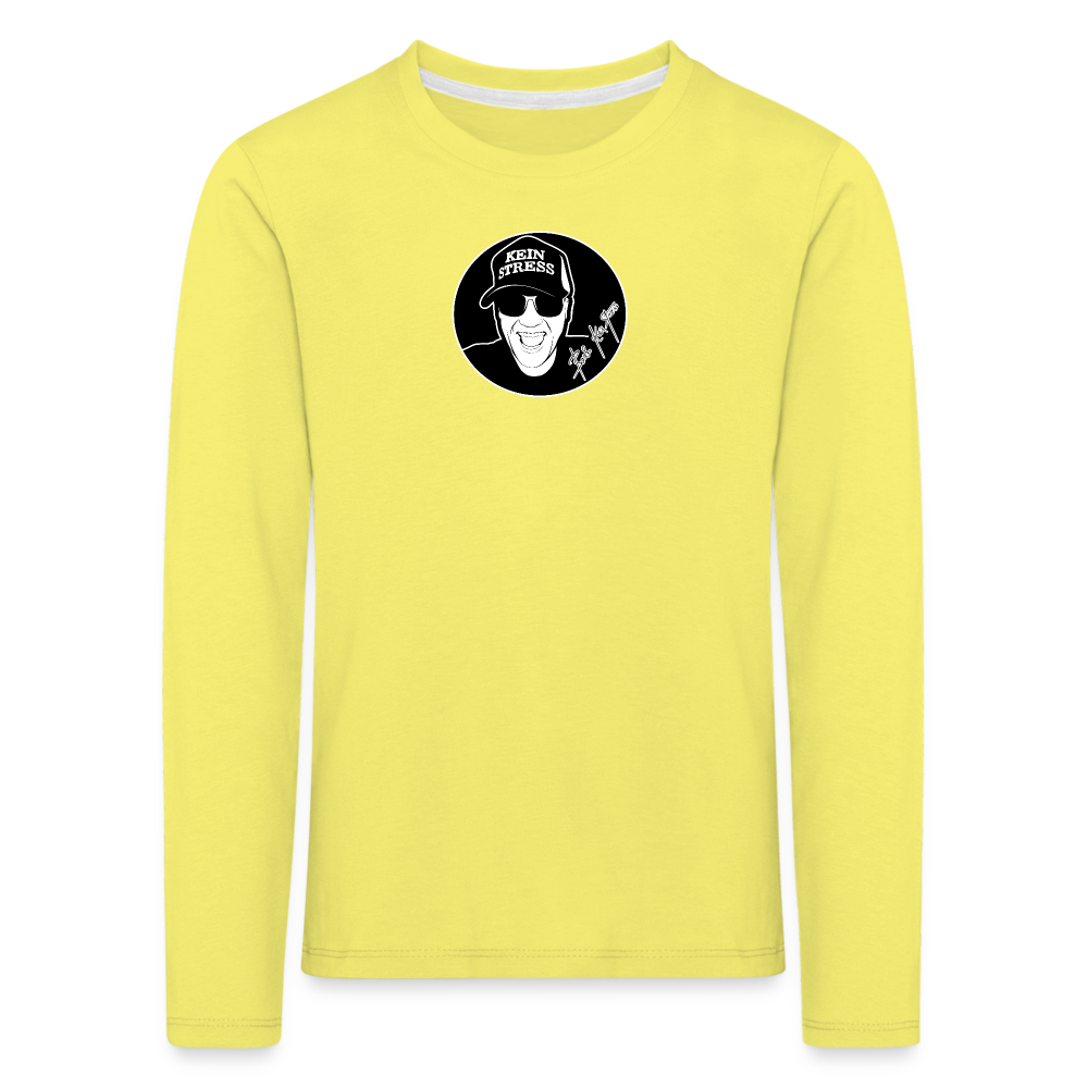 Boscho Kein Stress ® Kinder Premium Langarmshirt - Gelb