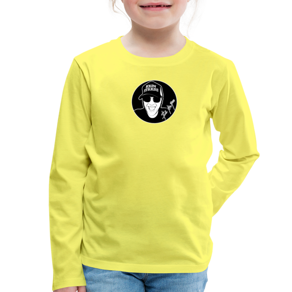 Boscho Kein Stress ® Kinder Premium Langarmshirt - Gelb