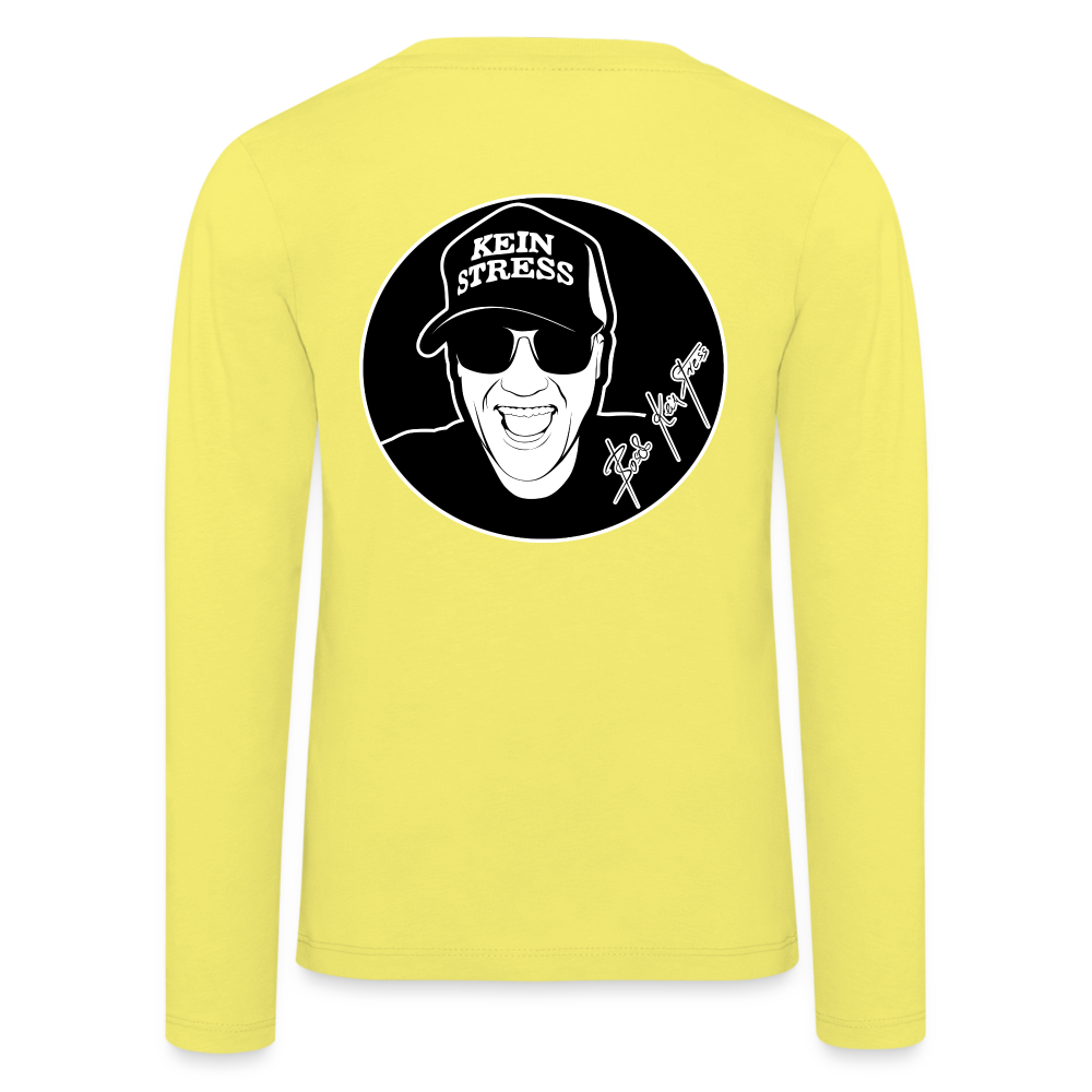 Boscho Kein Stress ® Kinder Premium Langarmshirt - Gelb