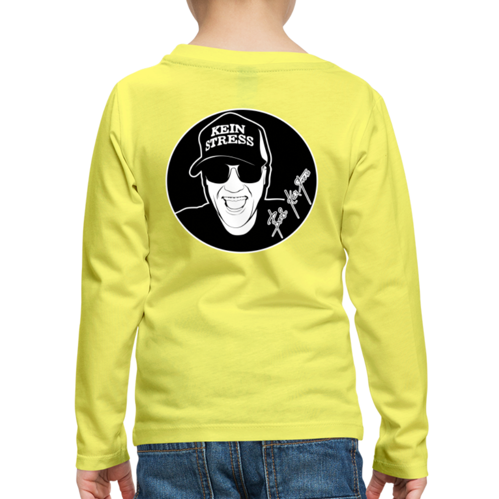Boscho Kein Stress ® Kinder Premium Langarmshirt - Gelb