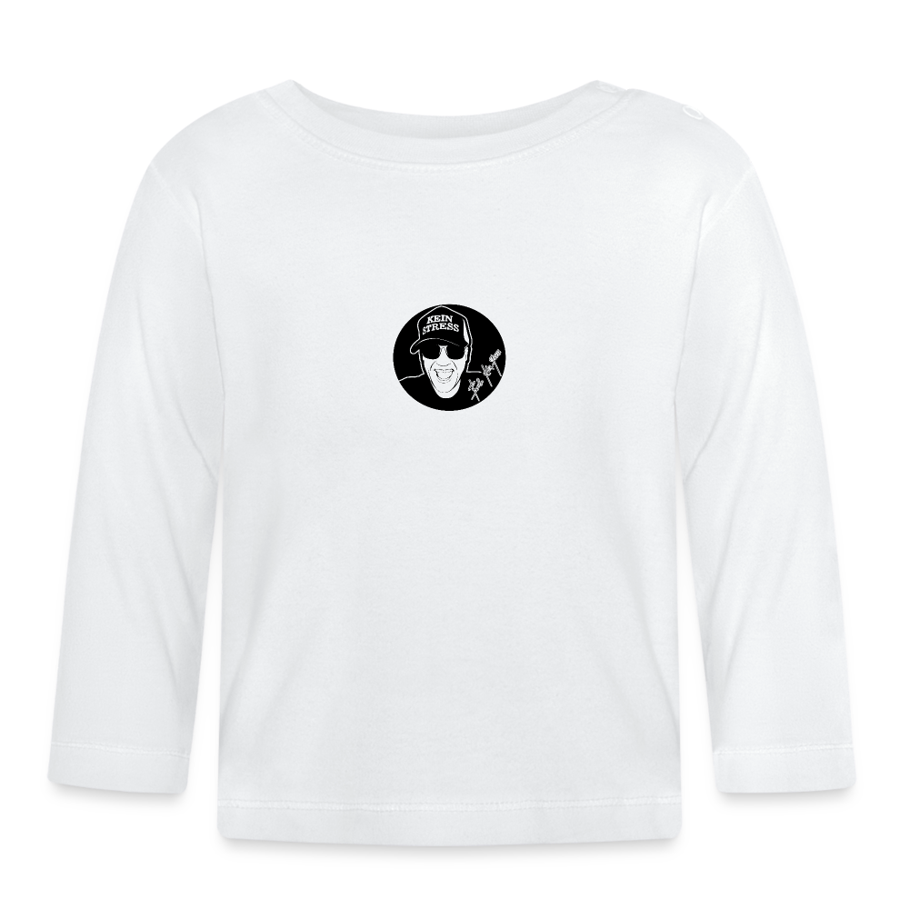 Boscho Kein Stress ® Baby Langarmshirt - weiß