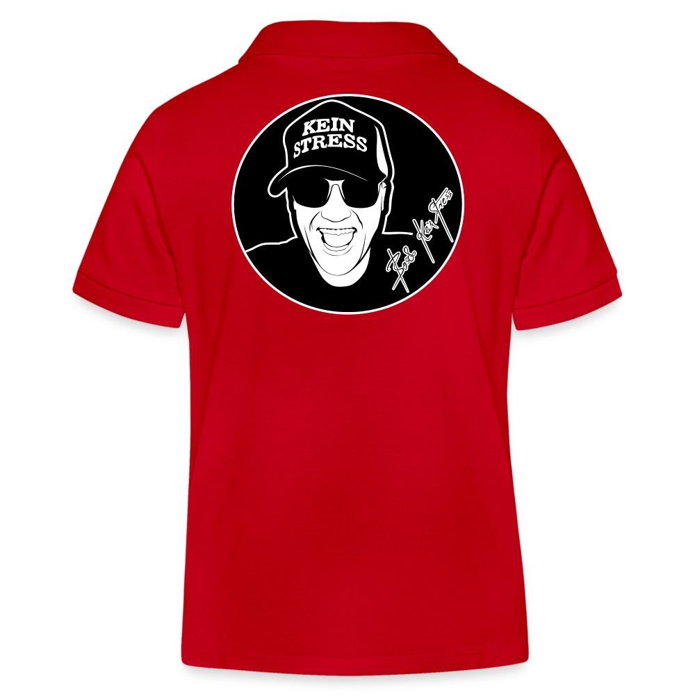 Boscho Kein Stress ® Kinder Bio-Poloshirt MINI SPRINTER - Rot
