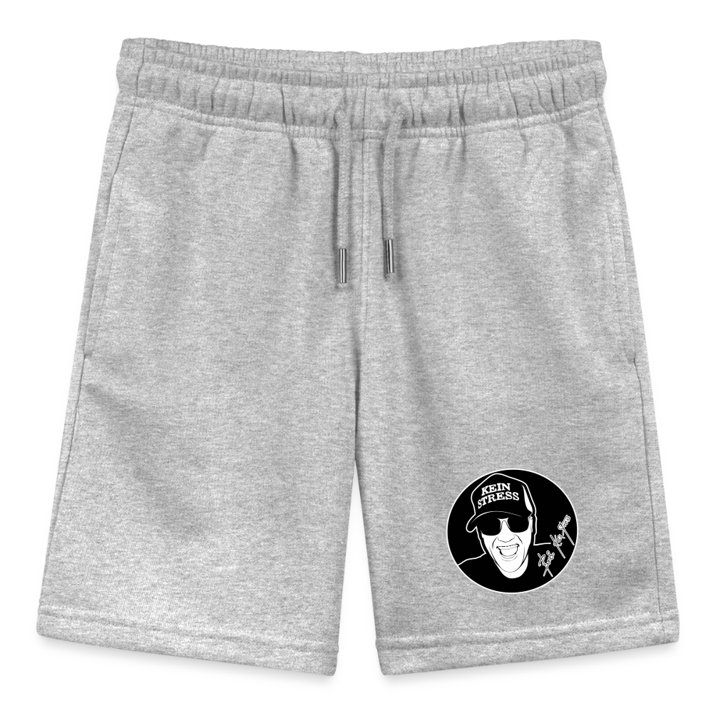 Boscho Kein Stress ® Teenager Bio-Joggingshorts MINI BOLTER - Grau meliert