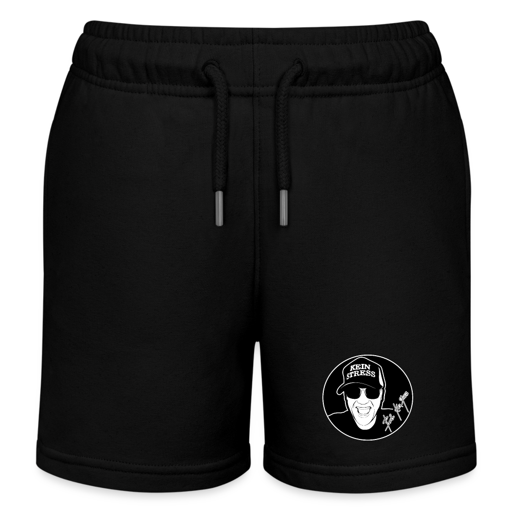 Boscho Kein Stress ® Kinder Bio-Joggingshorts MINI BOLTER - Schwarz