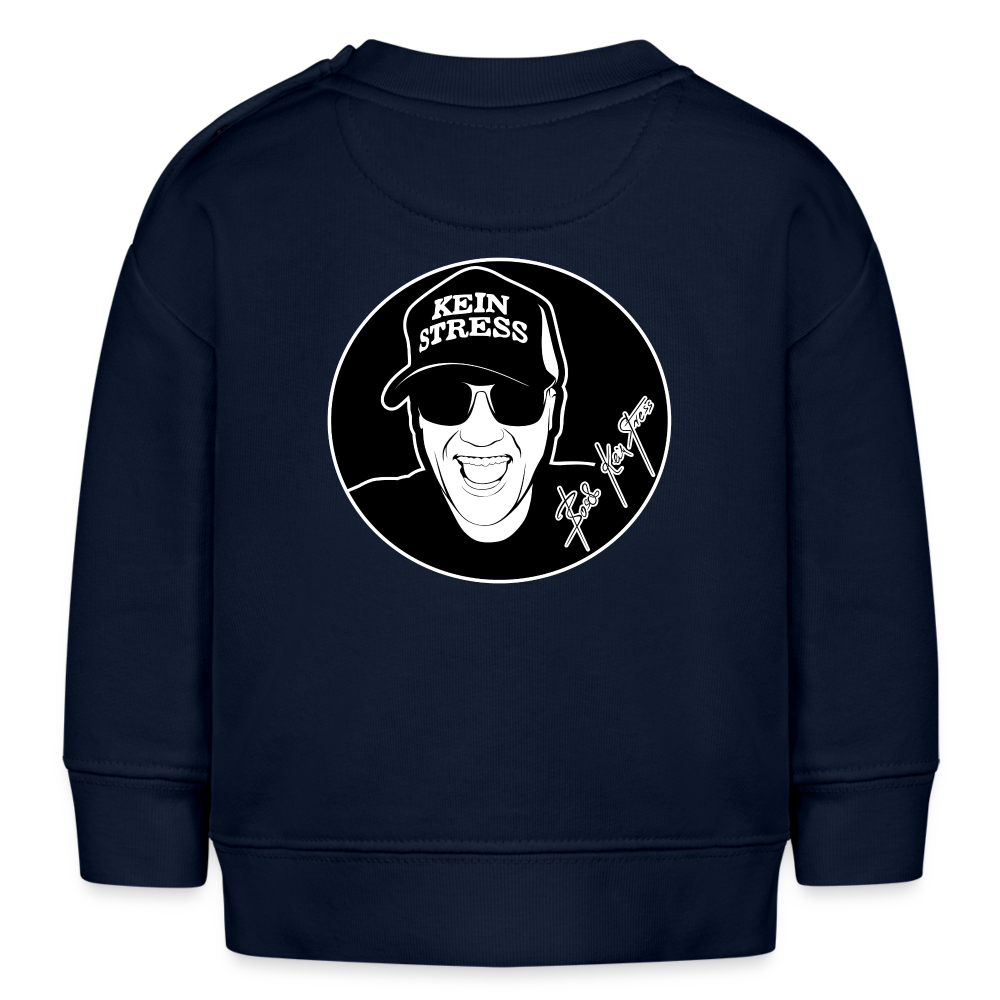 Boscho Kein Stress ® Bio-Sweatshirt BABY CHANGER - Navy