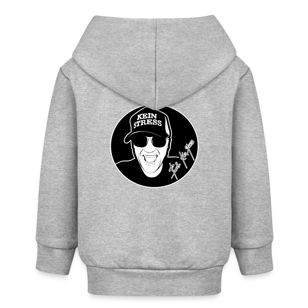 Boscho Kein Stress ® Bio Zip Hoodie BABY CONNECTOR - Grau meliert