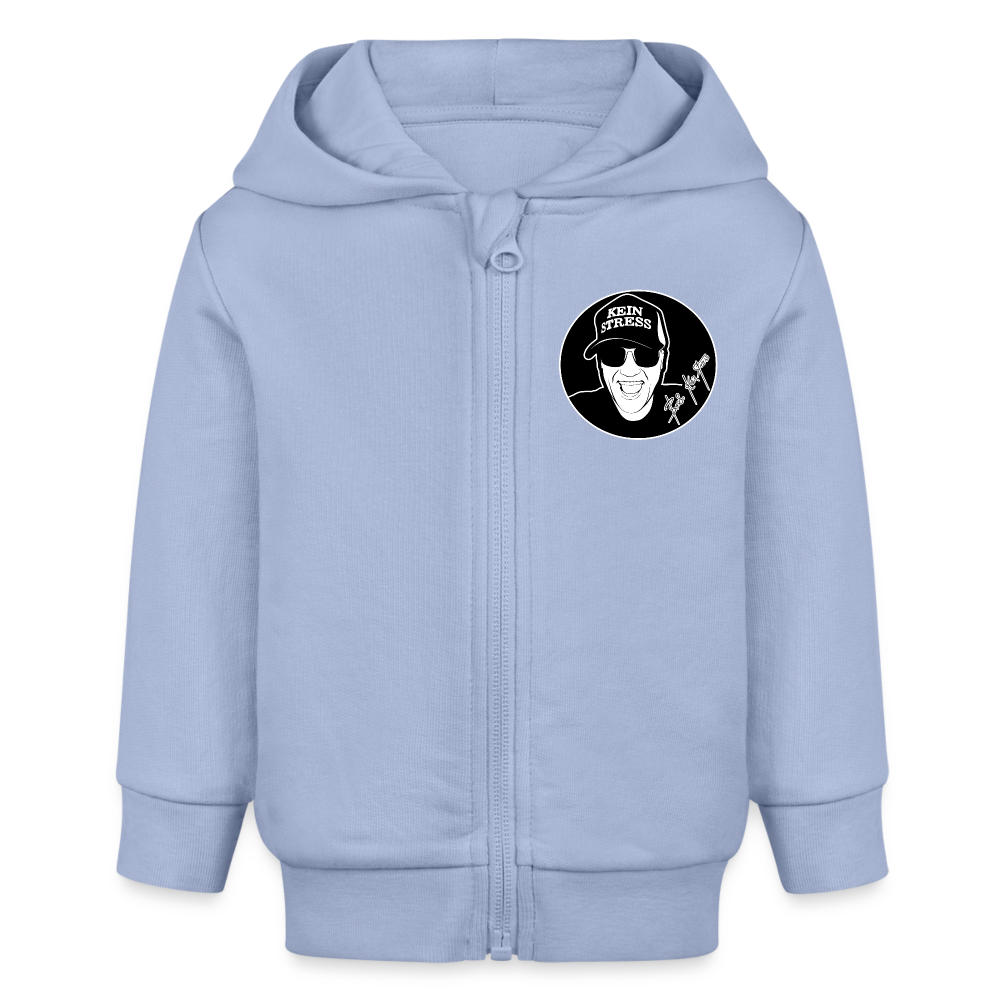 Boscho Kein Stress ® Bio Zip Hoodie BABY CONNECTOR - Sky