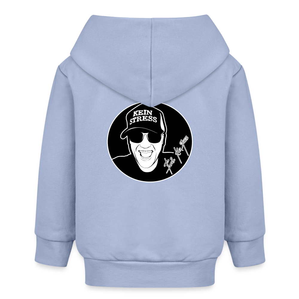 Boscho Kein Stress ® Bio Zip Hoodie BABY CONNECTOR - Sky