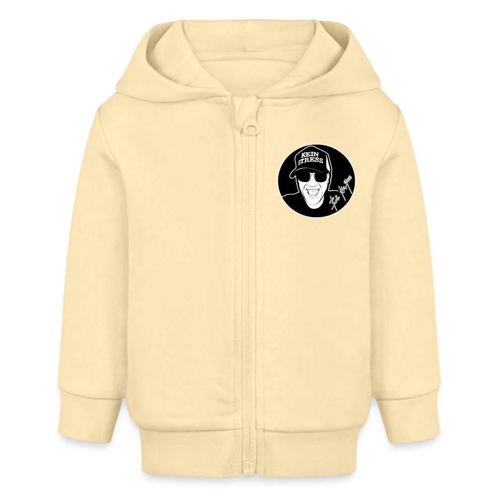 Boscho Kein Stress ® Bio Zip Hoodie BABY CONNECTOR - Creme