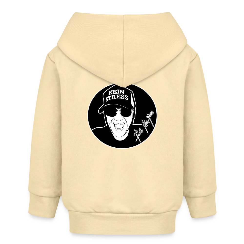Boscho Kein Stress ® Bio Zip Hoodie BABY CONNECTOR - Creme
