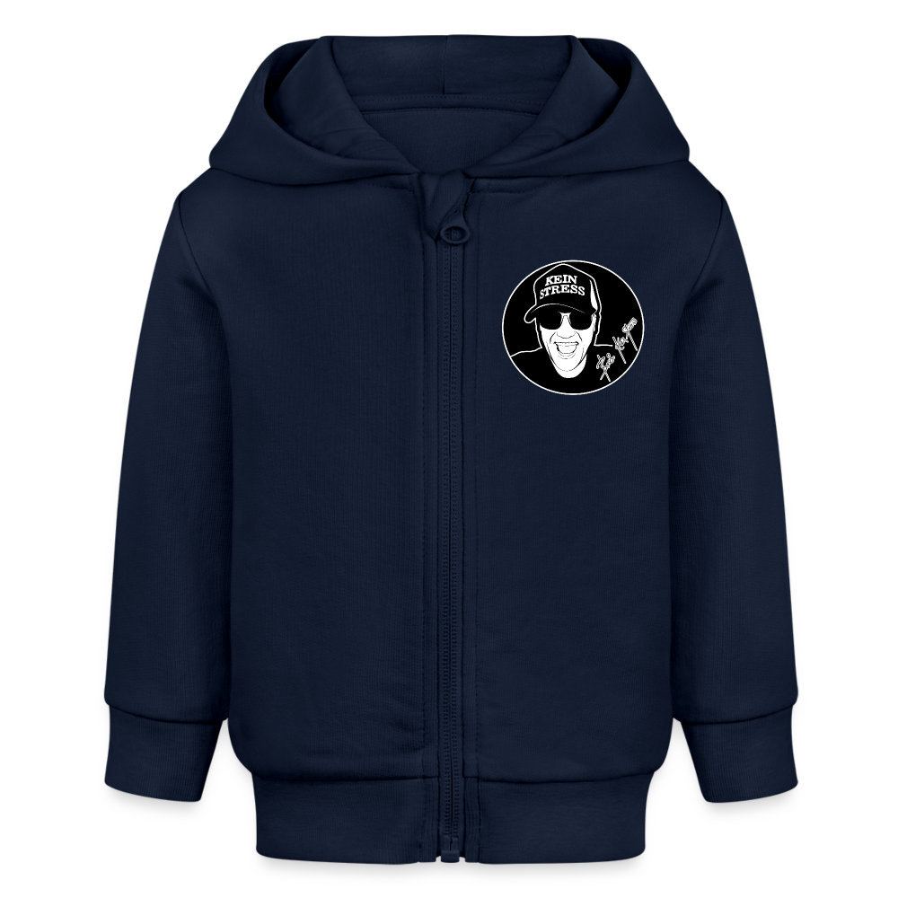 Boscho Kein Stress ® Bio Zip Hoodie BABY CONNECTOR - Navy