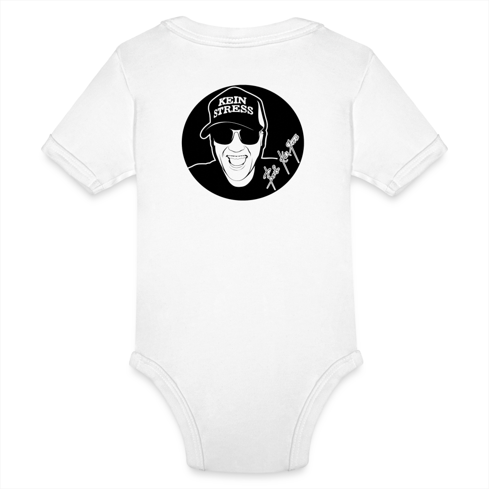 Boscho Kein Stress ® Baby Bio-Kurzarm-Body - weiß