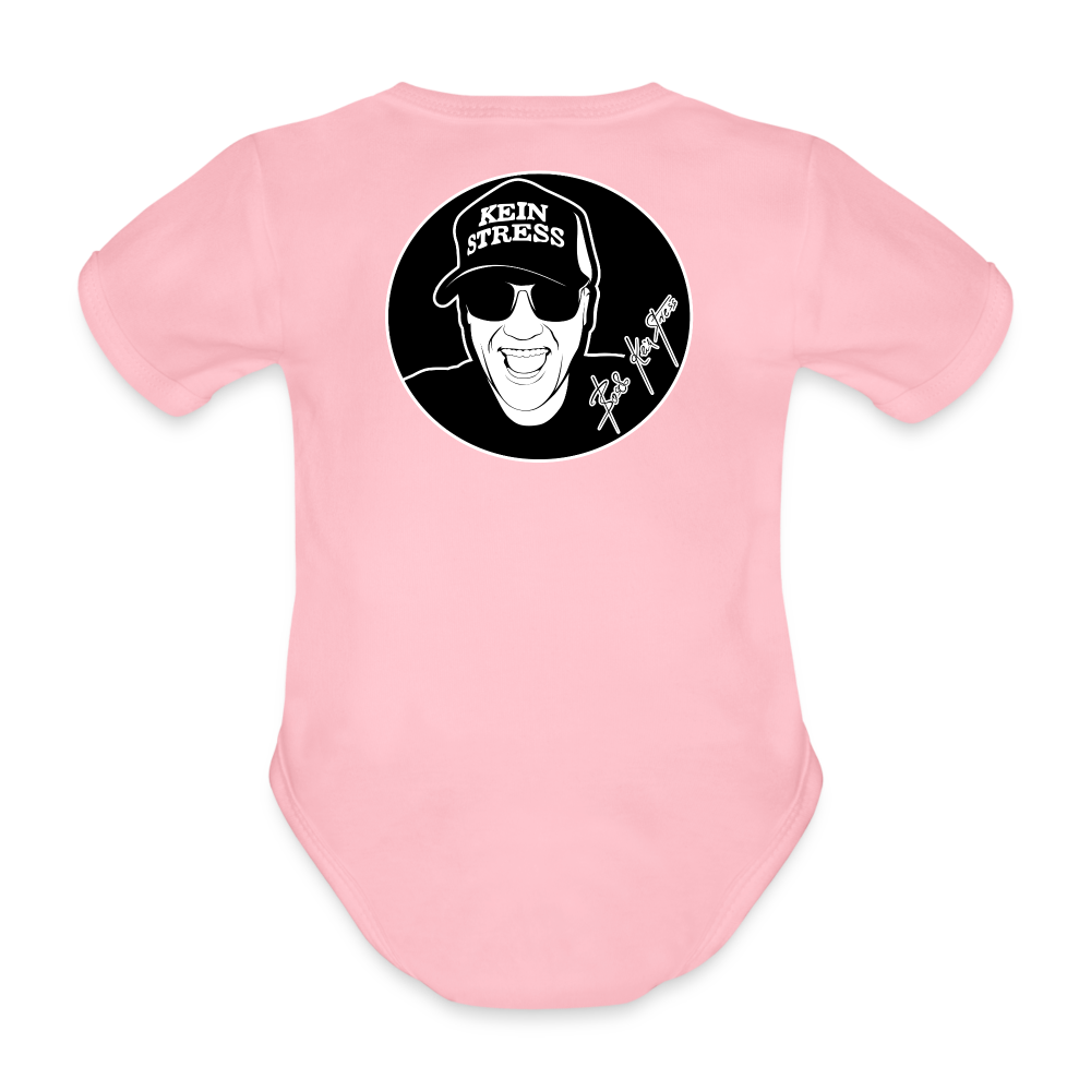 Boscho Kein Stress ® Baby Bio-Kurzarm-Body - Hellrosa