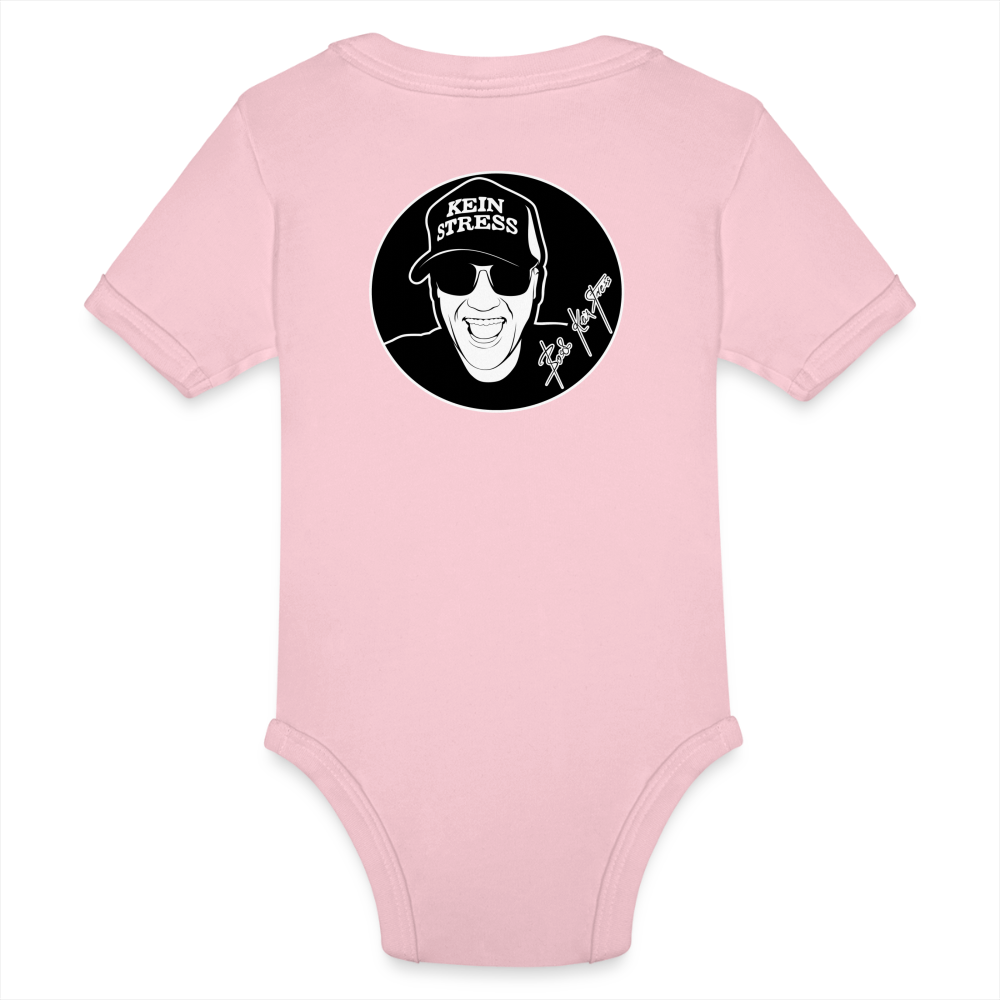 Boscho Kein Stress ® Baby Bio-Kurzarm-Body - Hellrosa