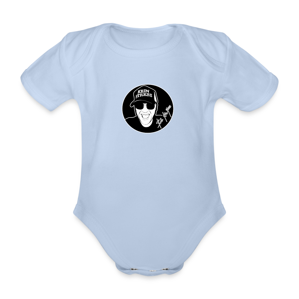 Boscho Kein Stress ® Baby Bio-Kurzarm-Body - Sky