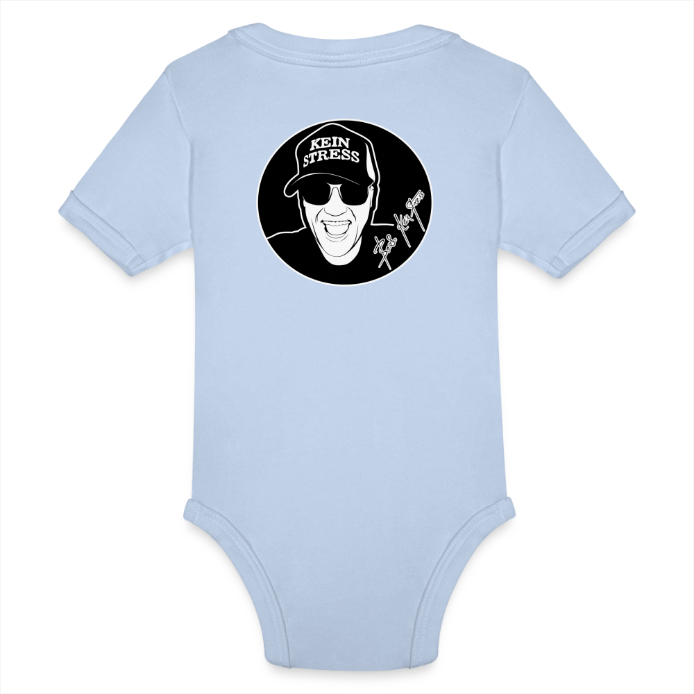 Boscho Kein Stress ® Baby Bio-Kurzarm-Body - Sky