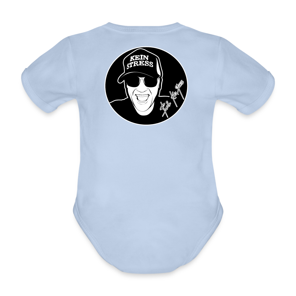 Boscho Kein Stress ® Baby Bio-Kurzarm-Body - Sky