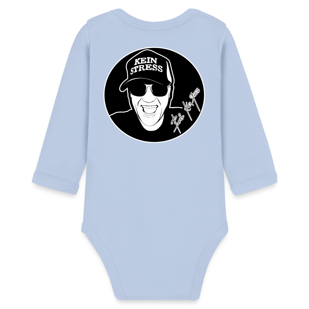 Boscho Kein Stress ® Baby Bio-Langarm-Body - Sky