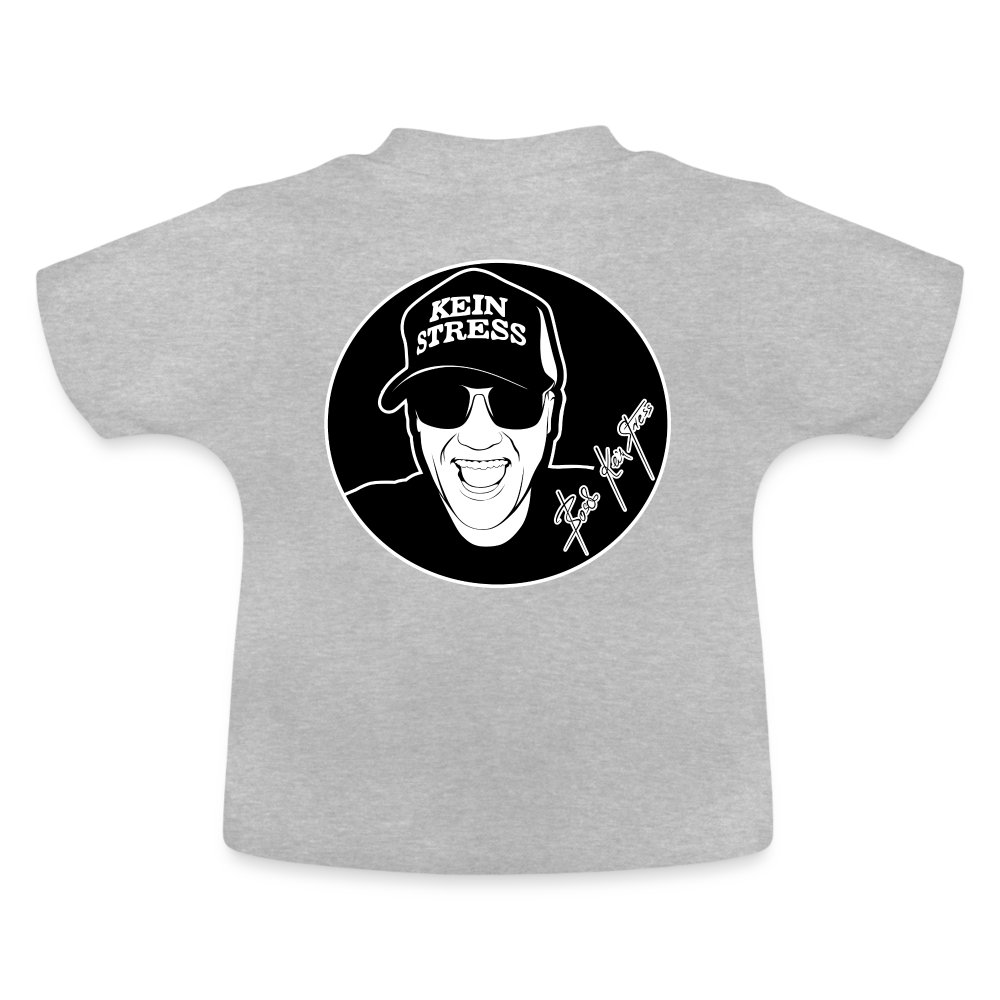 Boscho Kein Stress ® Baby T-Shirt - Grau meliert