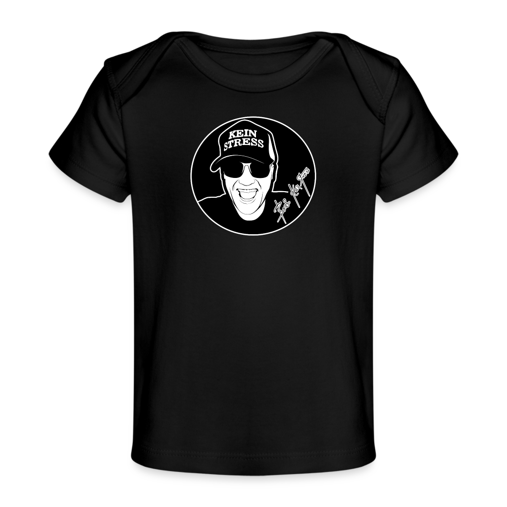 Boscho Kein Stress ® Baby Bio-T-Shirt - Schwarz