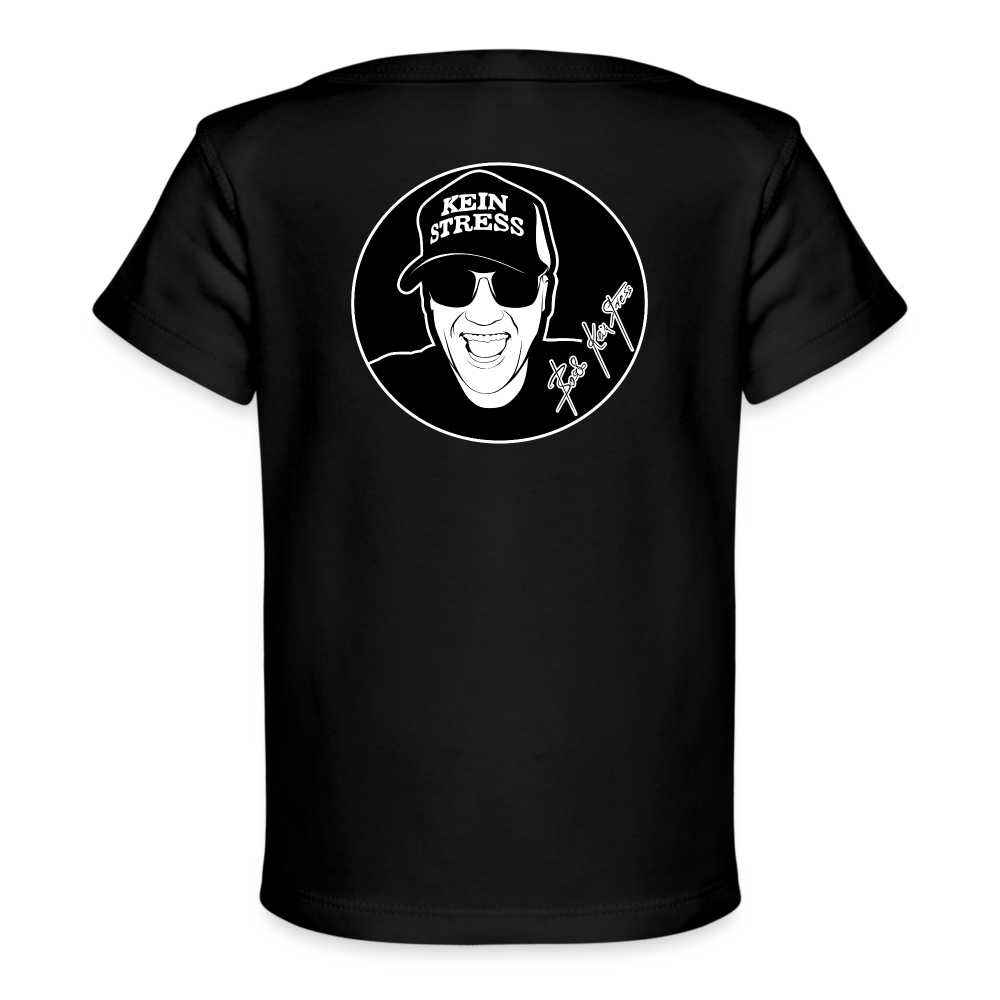 Boscho Kein Stress ® Baby Bio-T-Shirt - Schwarz