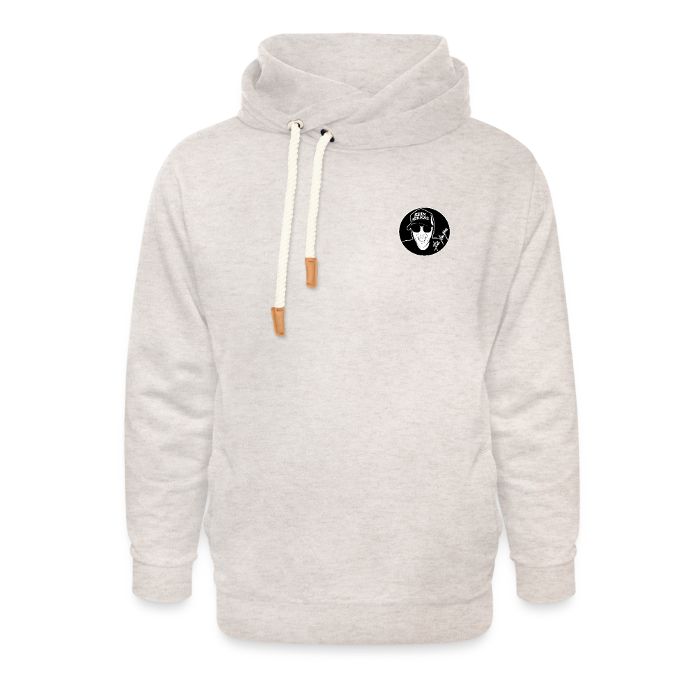 Boscho Kein Stress ® Unisex Schalkragen Hoodie - Beige meliert