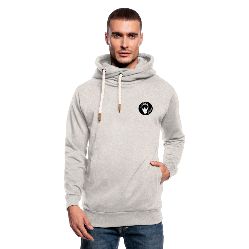 Boscho Kein Stress ® Unisex Schalkragen Hoodie - Beige meliert