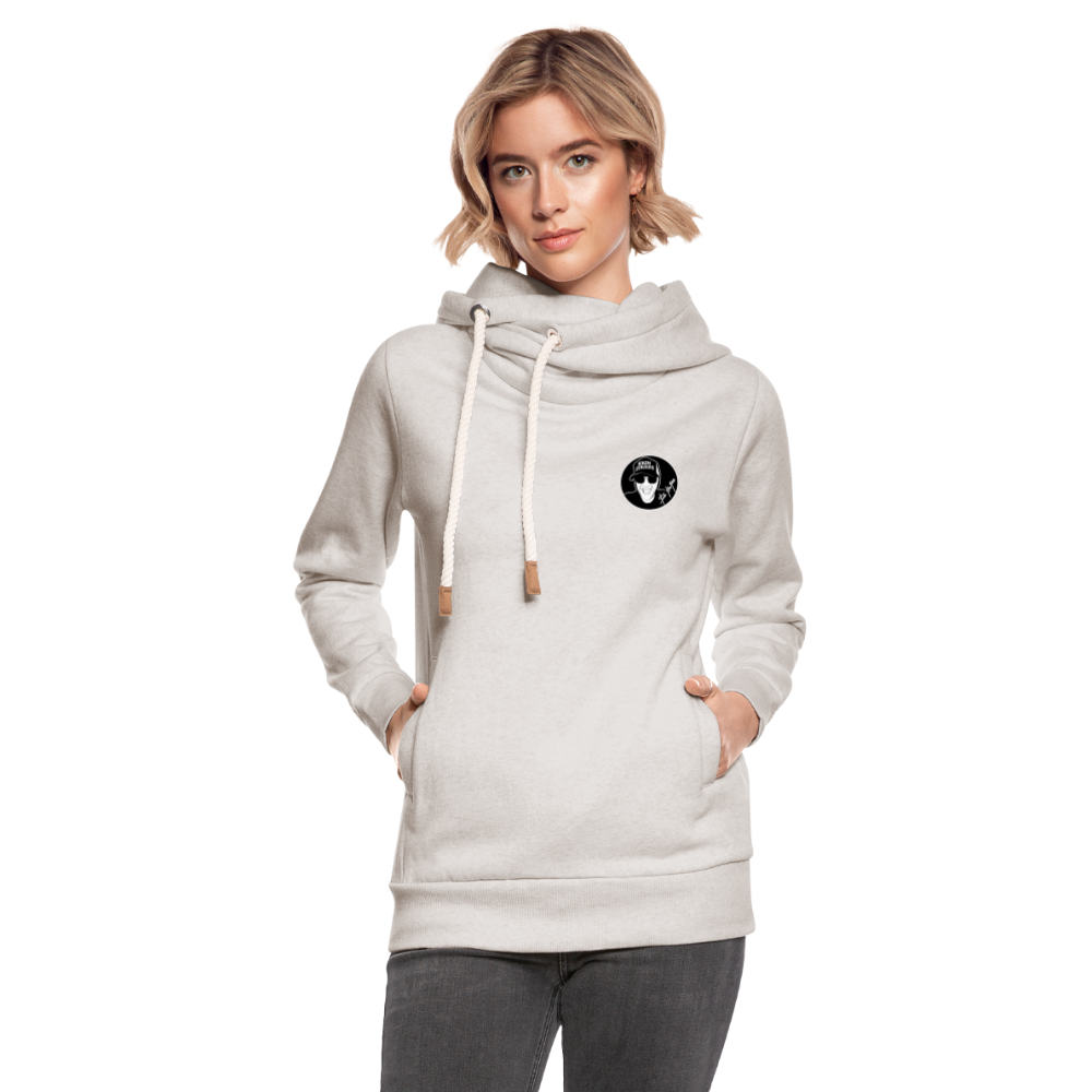 Boscho Kein Stress ® Unisex Schalkragen Hoodie - Beige meliert