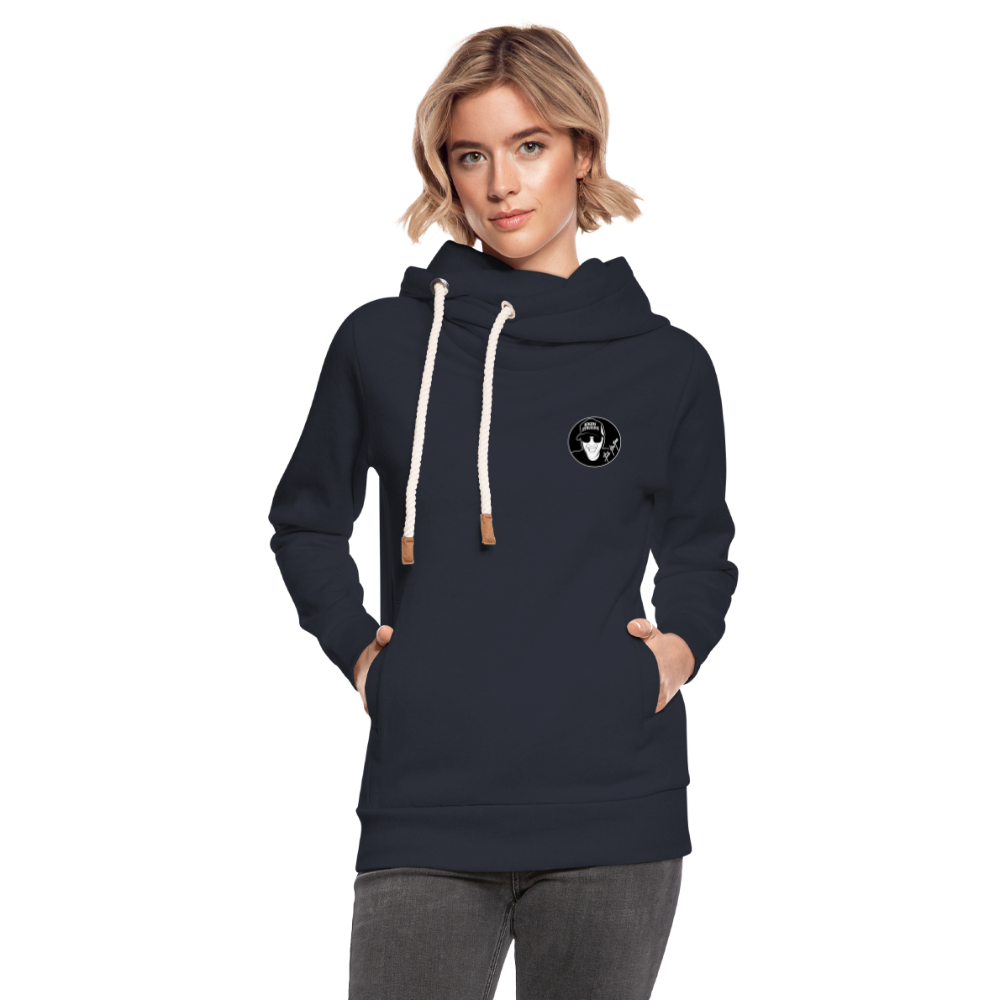 Boscho Kein Stress ® Unisex Schalkragen Hoodie - Navy