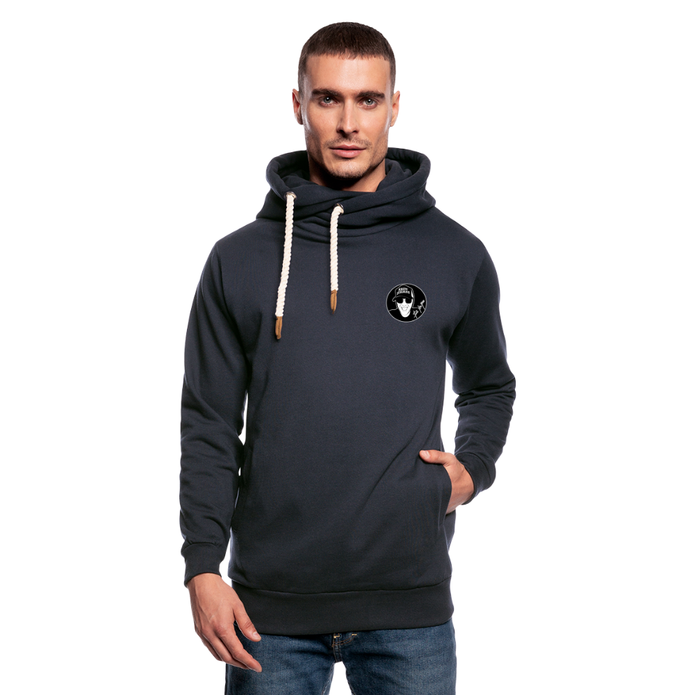 Boscho Kein Stress ® Unisex Schalkragen Hoodie - Navy