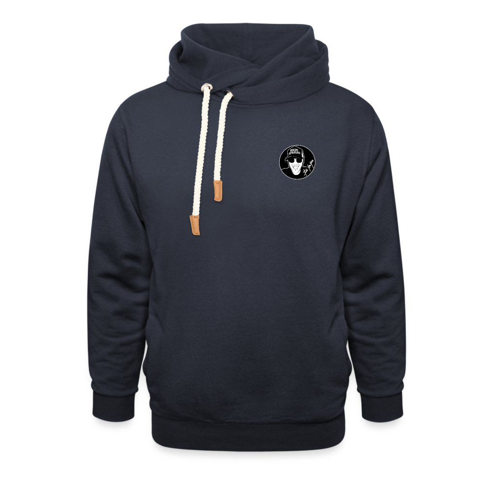 Boscho Kein Stress ® Unisex Schalkragen Hoodie - Navy