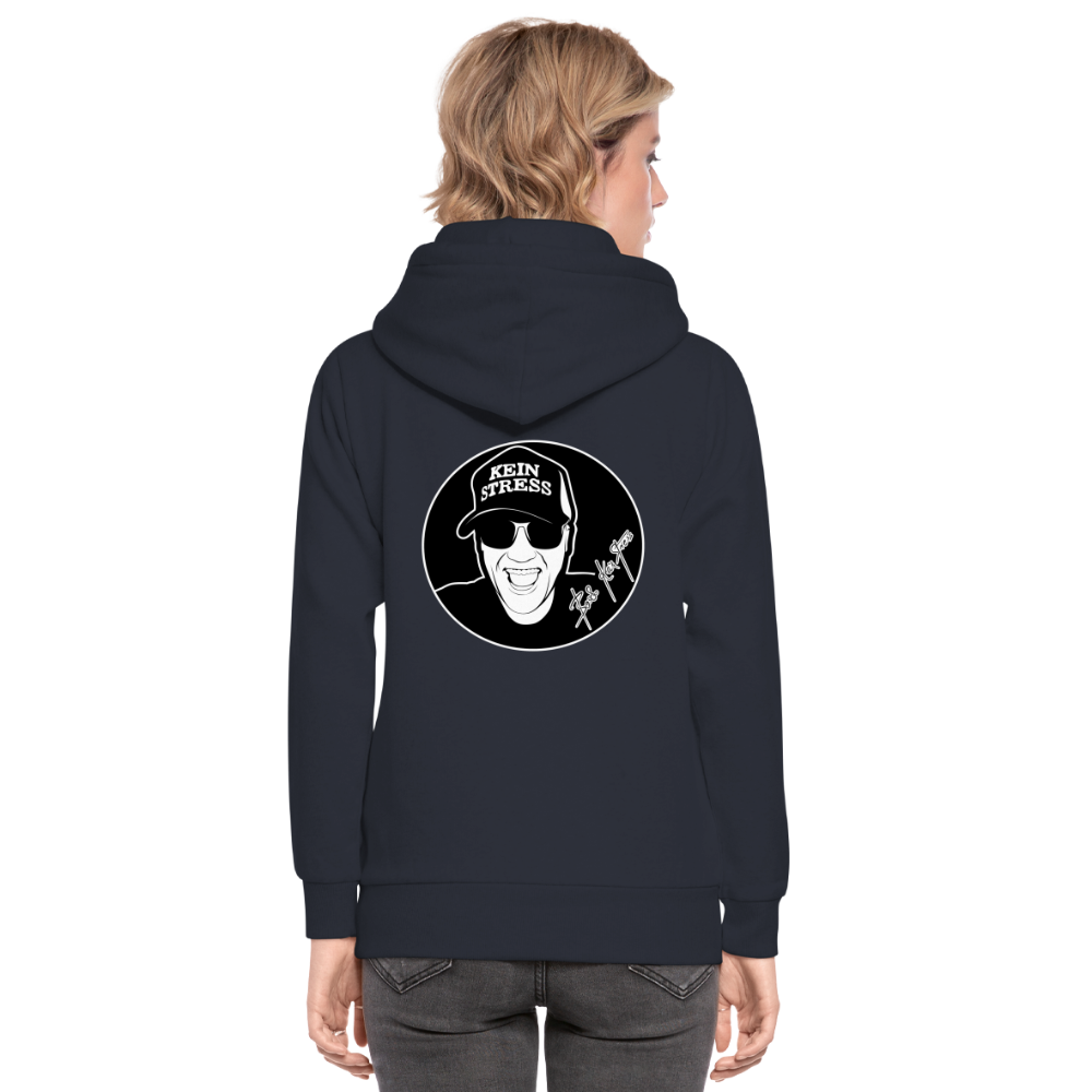 Boscho Kein Stress ® Unisex Schalkragen Hoodie - Navy