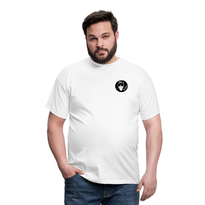 Boscho Kein Stress ® T-Shirt mit Logo auf Vorder - und Rückseite - weiß
