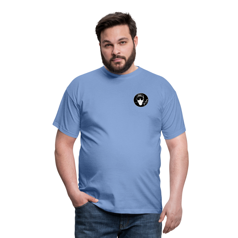 Boscho Kein Stress ® T-Shirt mit Logo auf Vorder - und Rückseite - carolina blue