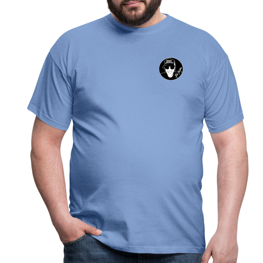 Boscho Kein Stress ® T-Shirt mit Logo auf Vorder - und Rückseite - carolina blue