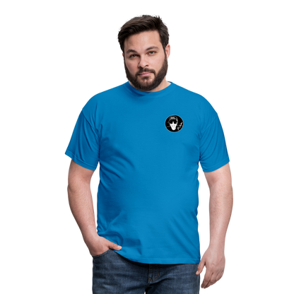 Boscho Kein Stress ® T-Shirt mit Logo auf Vorder - und Rückseite - Royalblau