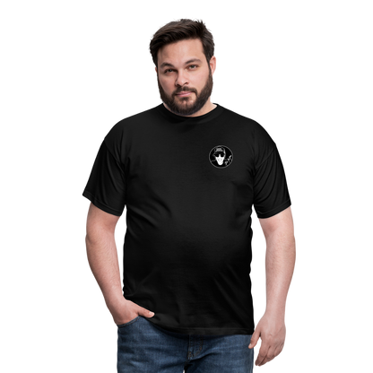 Boscho Kein Stress ® T-Shirt mit Logo auf Vorder - und Rückseite - Schwarz