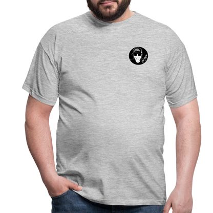 Boscho Kein Stress ® T-Shirt mit Logo auf Vorder - und Rückseite - Grau meliert