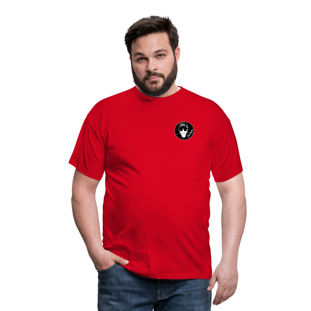 Boscho Kein Stress ® T-Shirt mit Logo auf Vorder - und Rückseite - Rot