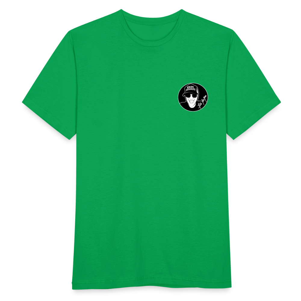 Boscho Kein Stress ® T-Shirt mit Logo auf Vorder - und Rückseite - Kelly Green