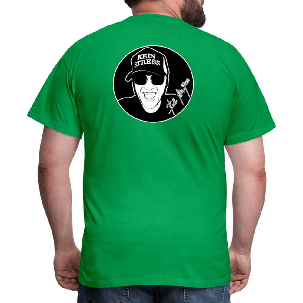 Boscho Kein Stress ® T-Shirt mit Logo auf Vorder - und Rückseite - Kelly Green