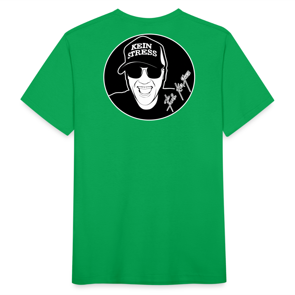 Boscho Kein Stress ® T-Shirt mit Logo auf Vorder - und Rückseite - Kelly Green