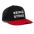 Boscho Kein Stress ® Snapback Cap weißer Text / weißes Logo - Schwarz/Rot