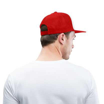 Boscho Kein Stress ® Trucker Cap Text Spanisch mit Logo SIN ESTRÉS - Weiß/Rot